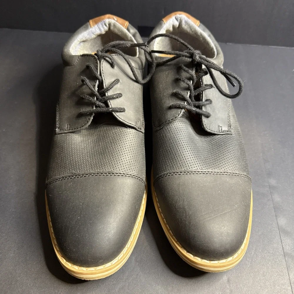 Goodfellow & Co. Black Casual Jarmarcus Lace Up Loafer Shoes Sz 11